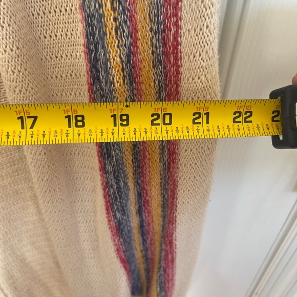 Curations Caravan Sweater Knit Vest Oatmeal Xl Boho Beachy Lagenlook - Picture 8 of 9